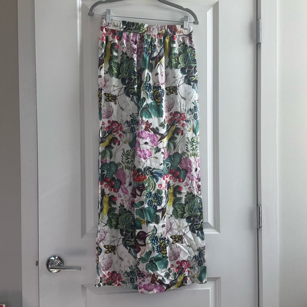 2 pc set Lyrebird Anthropologie Silky Pyjama Top and Bottoms Burcu Korkmazyurek - Picture 7 of 8